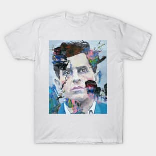 LUDWIG WITTGENSTEIN oil and acrylic portrait T-Shirt